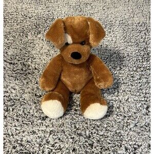 Build A Bear Brown Puppy Dog White Eye Patch